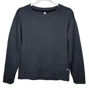 Gap Fit Diamond Jacquia Charcoal Heath Sweater Extra Small